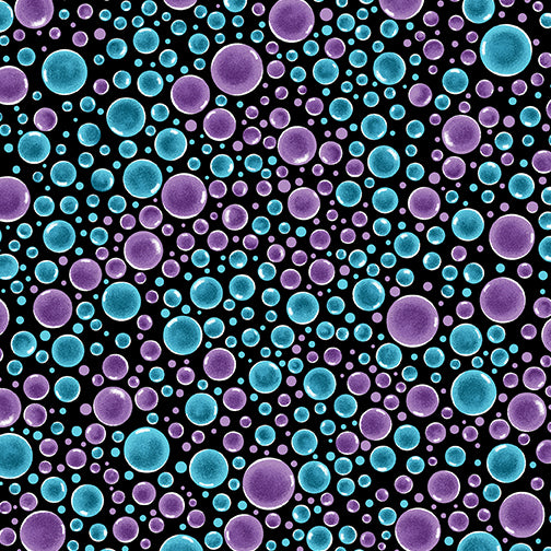 Bubbles Purple/Teal-Hooked On Fish-13006-66