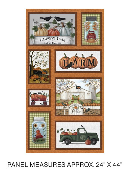 Pumpkin Farm Panel Multi-13044-99