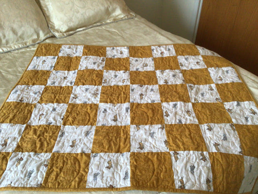 sample baby quilt flannel