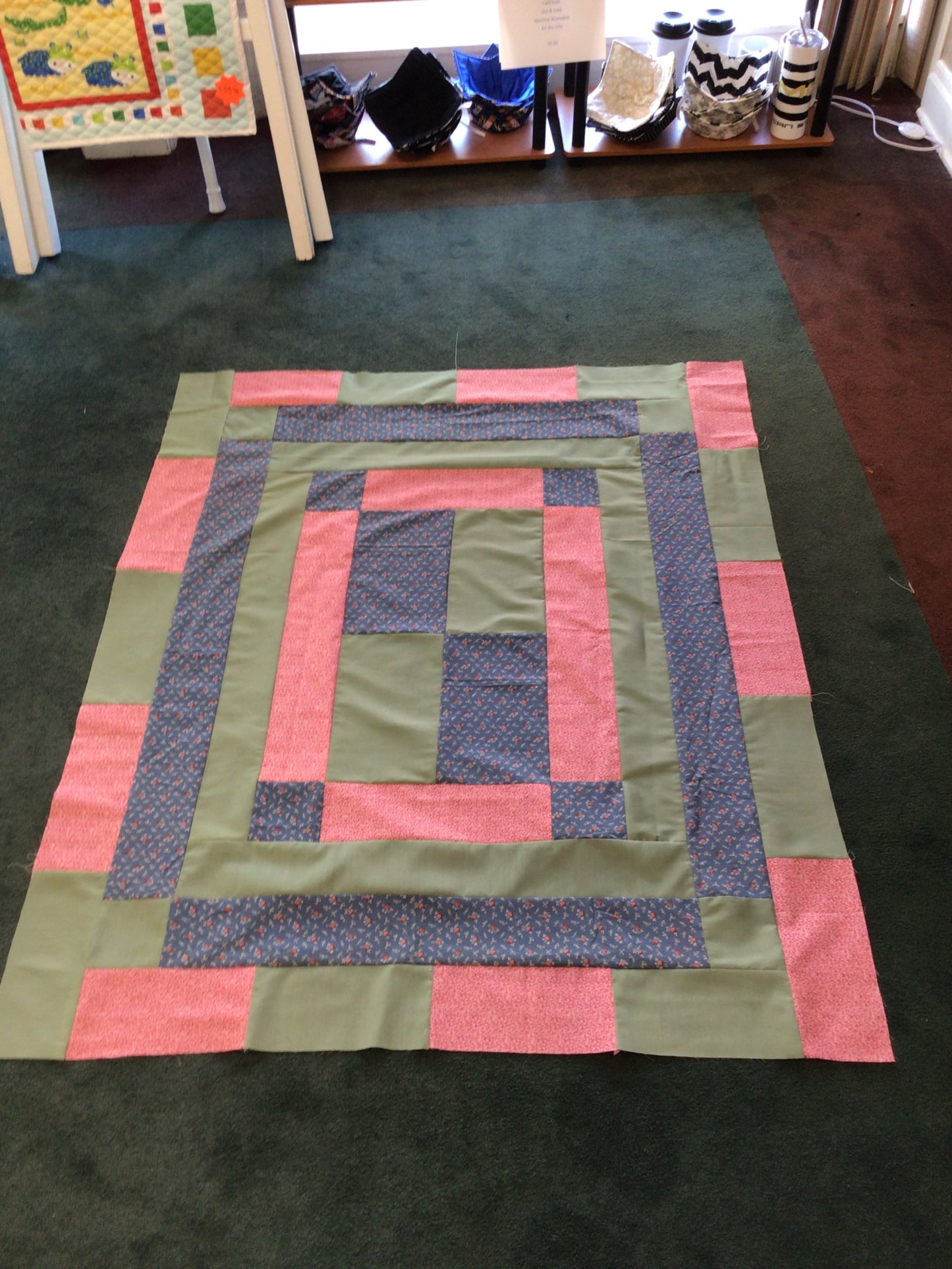 sample Memory quilt grandmas bathrobe